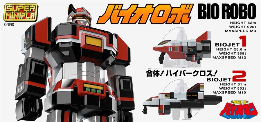 Review : Bandai Super Mini Pla Bio Robot (mais, en fait, c'est Bioman